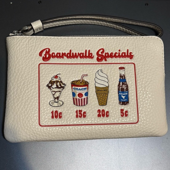 NWT Coach corner zip wristlet Boardwalk specials - Picture 2 of 6